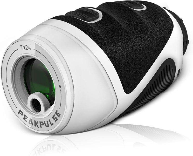 PEAKPULSE 1200 Yards Mini Golf Range Finder for Golfer and Hunter Rangefinder HDLCD 7X Magnification with Slope for Hunting Men Women Rechargeable Flag Locked with Vibration Angle VD HD - Image 1